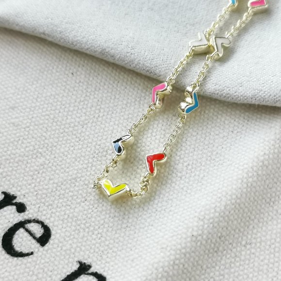 Kendra Scott Chain Bracelet - Haven Heart Multi Color Gold - Picture 2 of 3
